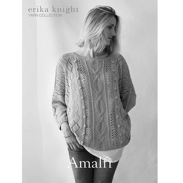 Amalfi Oversized sweater in Erika Knight Studio Linen PDF Download - The Knitter's Yarn