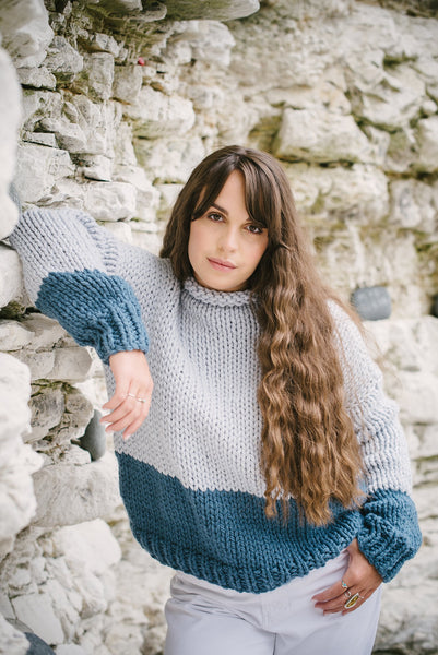 Jackdaw Colour Block Sweater - The Knitter's Yarn