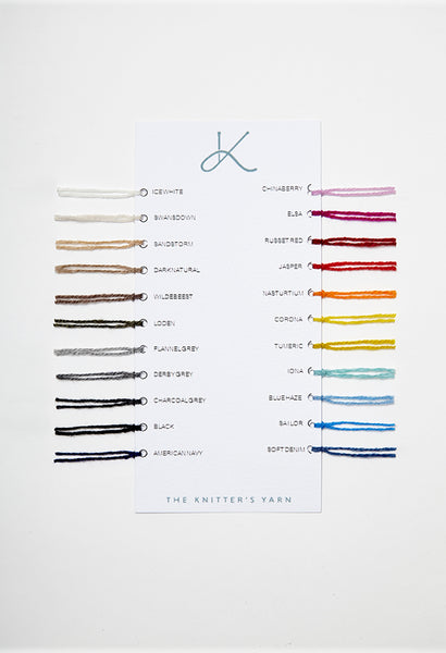 The Knitter's Yarn Swatch Card - The Knitter's Yarn