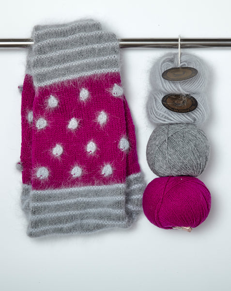 Stripe & Bobble Cowl Kit - The Knitter's Yarn