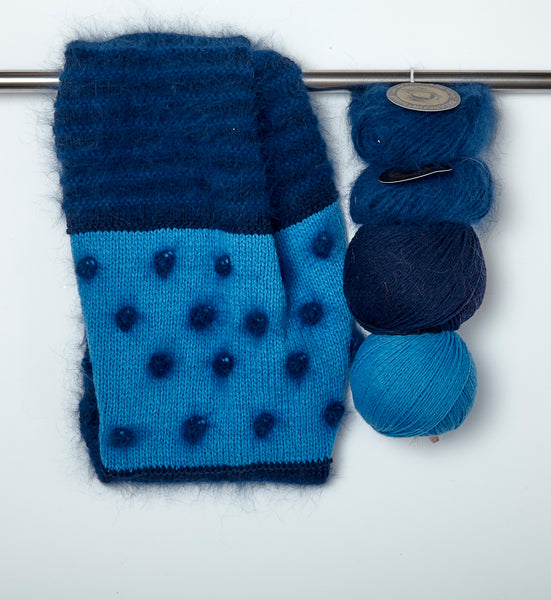 Stripe & Bobble Cowl Kit - The Knitter's Yarn