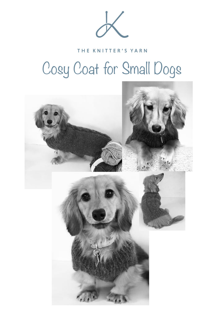 Cosy Coat Knitting Pattern for Small Dogs