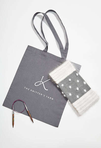 Stripe & Bobble Cowl Kit - The Knitter's Yarn