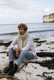 Pebble Garter Stitch Scarf - The Knitter's Yarn