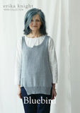 Bluebird - Sleeveless top knitted in Studio Linen by Erika Knight PDF Pattern - The Knitter's Yarn