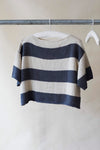 Erika Knight 'Capri' short sleeved, cropped sweater in Studio Linen PDF pattern - The Knitter's Yarn