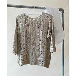 Amalfi Oversized sweater in Erika Knight Studio Linen PDF Download - The Knitter's Yarn