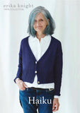 Erika Knight 'Haiku' Cardigan knitted in Studio Linen PDF Pattern - The Knitter's Yarn