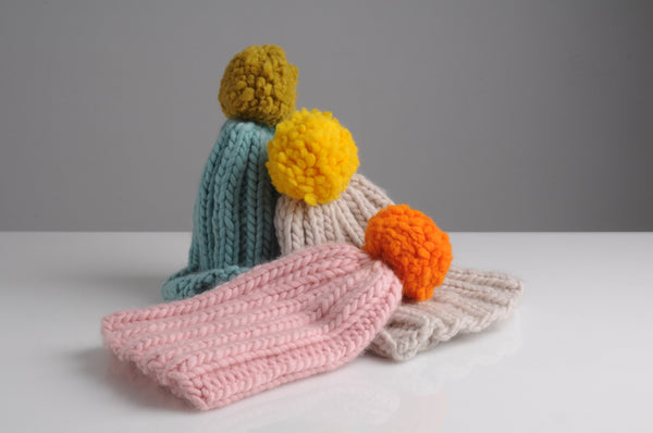 Mrs Moon Simple Bobble Hats - The Knitter's Yarn