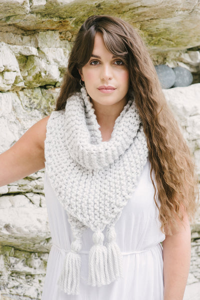 Curlew Chunky Triangle Tassel Scarf Knitting Kit - The Knitter's Yarn